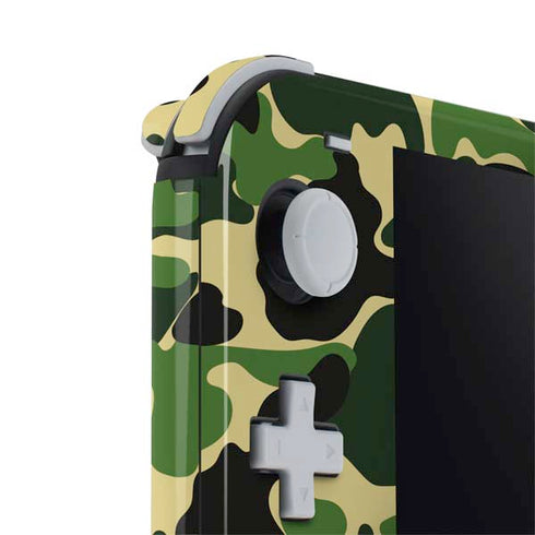 Green Street Camo Nintendo Switch Lite Skin